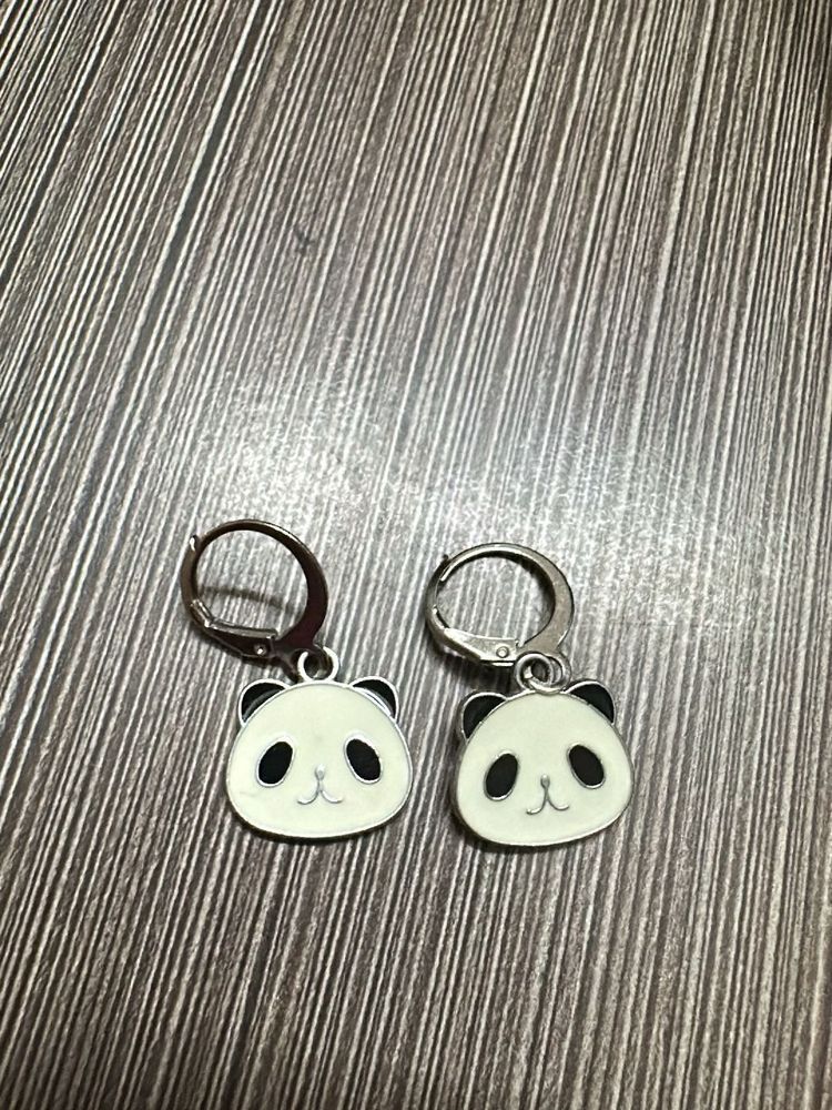 Cute Panda Dangle Earrings