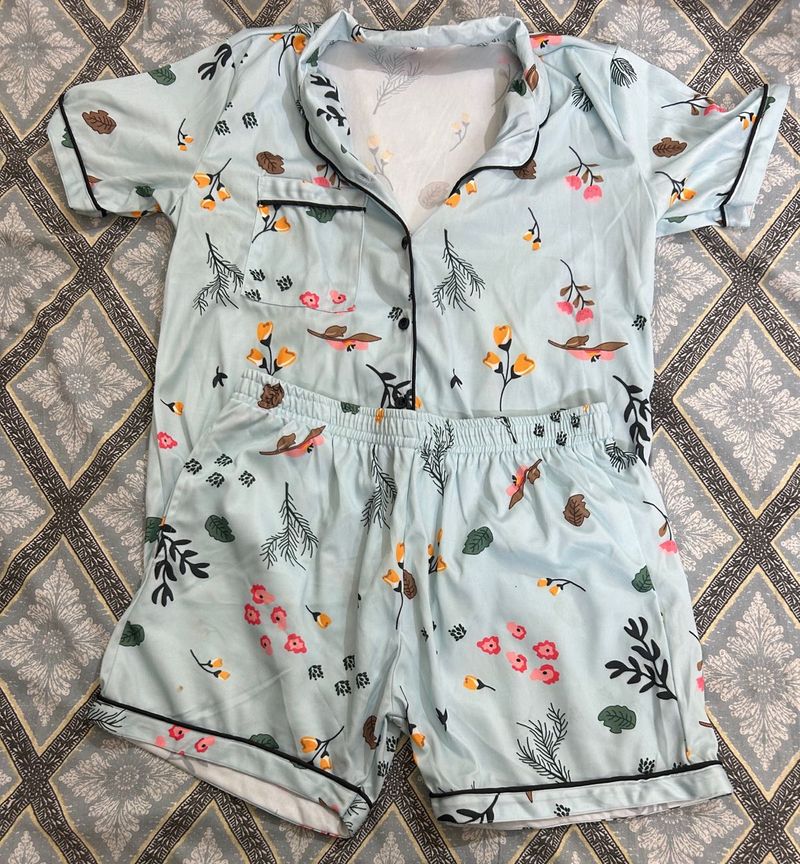 Cute Floral Pajama Set