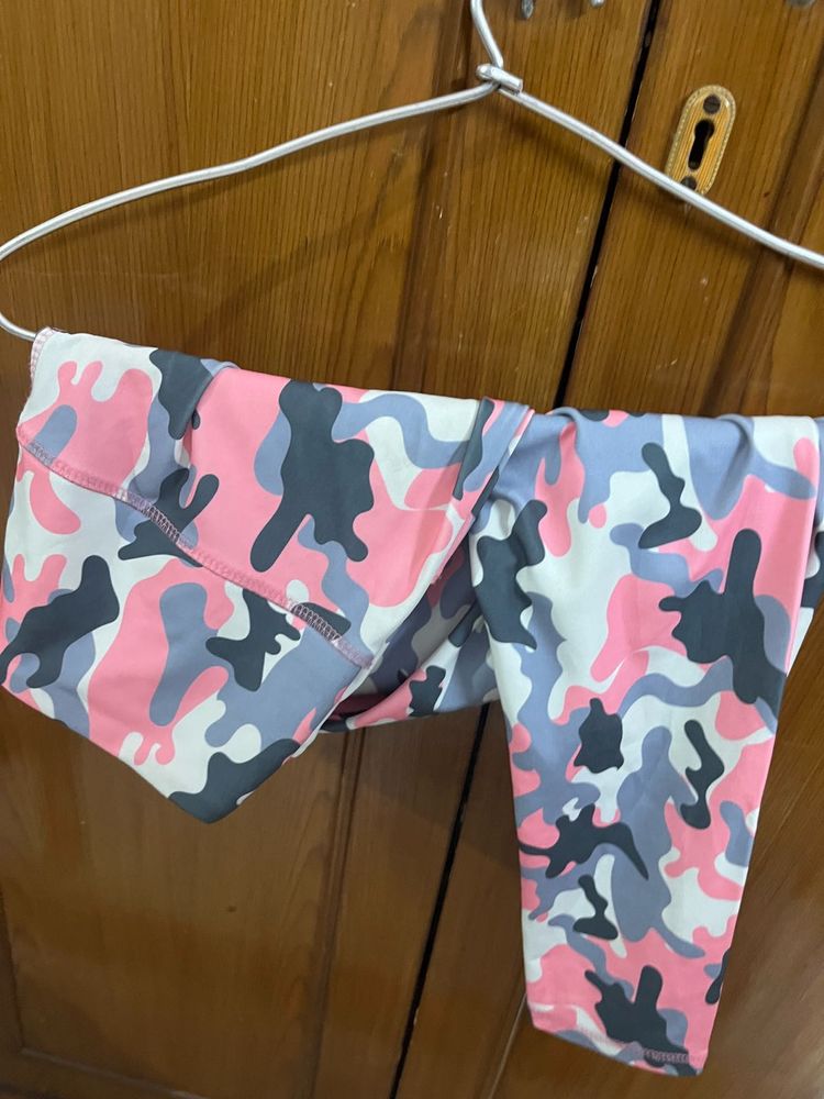 Camouflage Print Leggings gym wear
