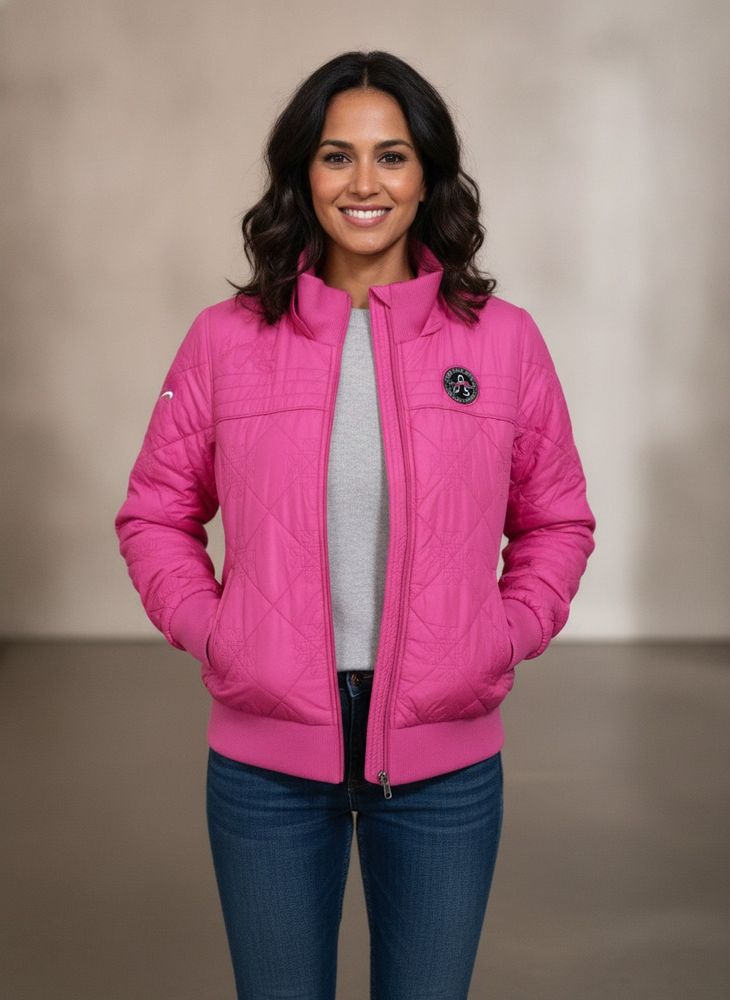 Pink Quilted Jacket imported quality product