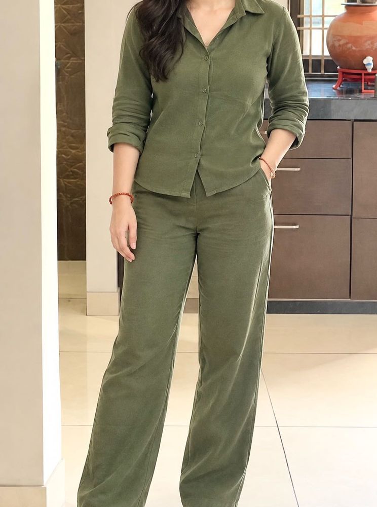 Olive Green Co-ord Set