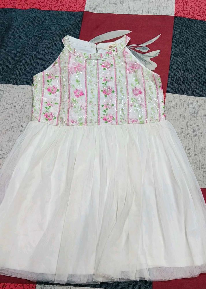 Sparkling Floral Party Dress