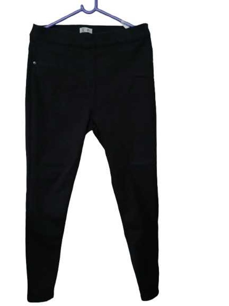 Black Elastic Waist Pants