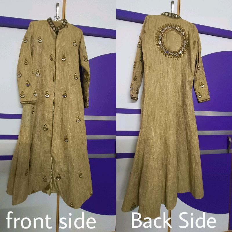 Party Wear Designer Jute Gown
