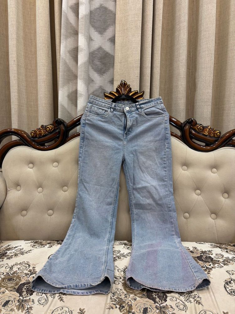 Flared Denim Jeans