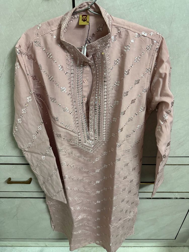 Dusty pink regal kurta pajama