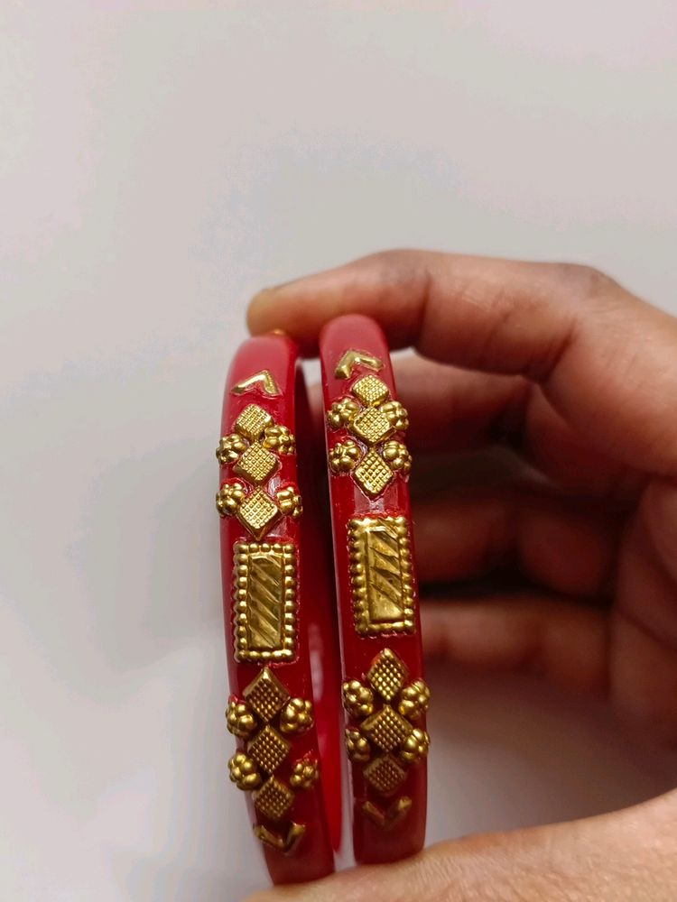 New Bangles Chilli Red Maroon Colour