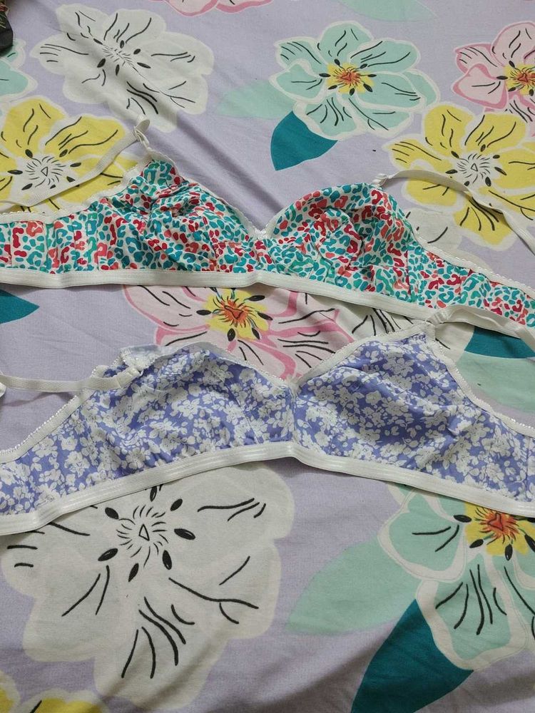 Pack of 2 Floral Print Bras