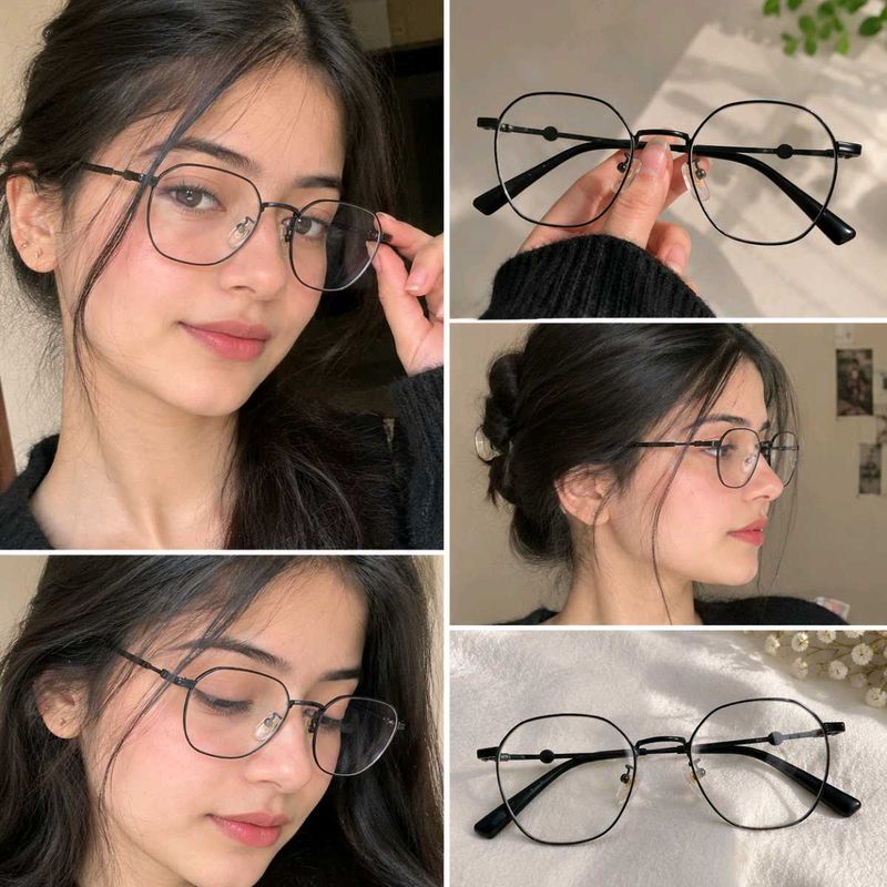 Stylish Black Round-Square Eyeglasses – Elegant &amp;