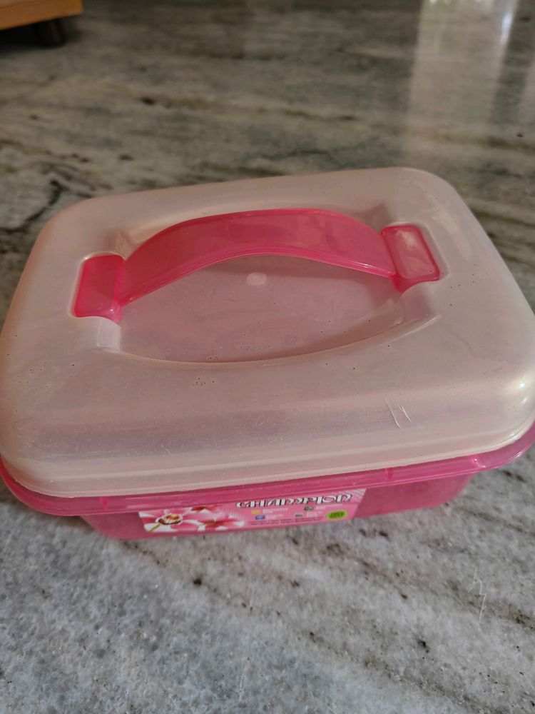 Festive Sale Pink Plastic Food Storage Container