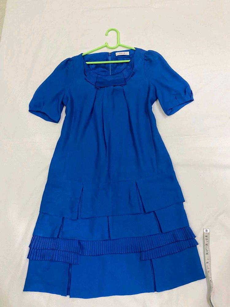 Vibrant Blue Tiered Dress