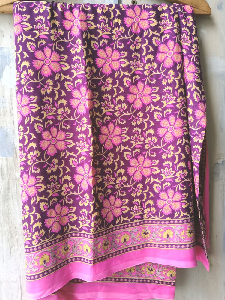 Simple Plain Saree