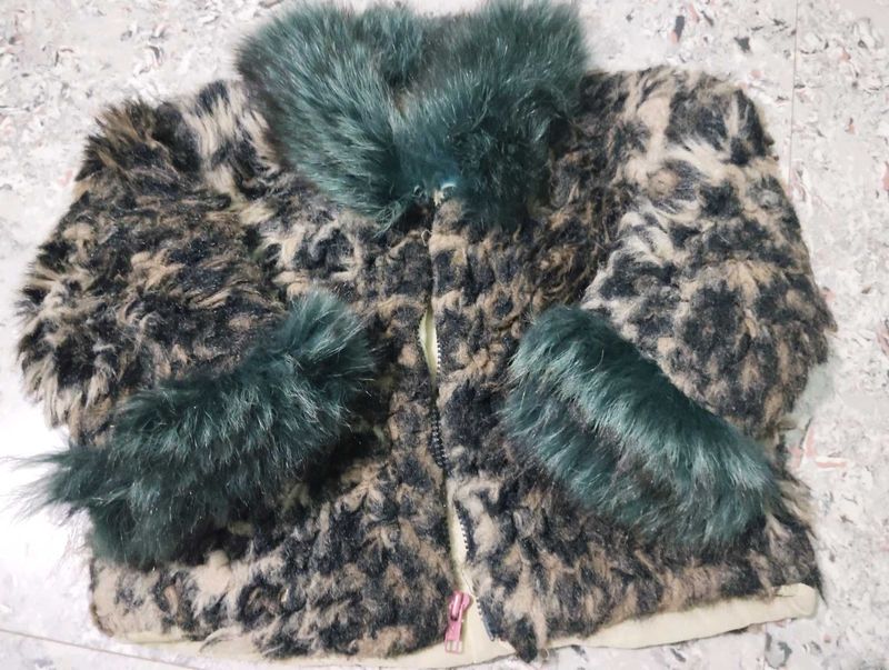 Cozy Faux Fur Leopard Print Jacket