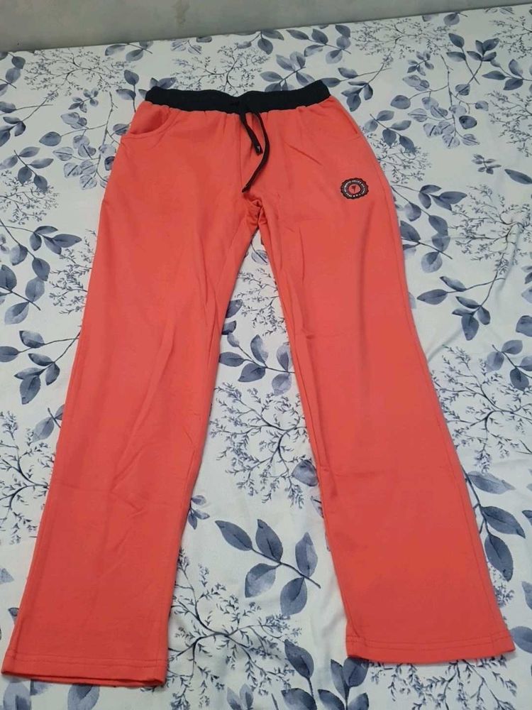 Coral Lounge Pants with Drawstring