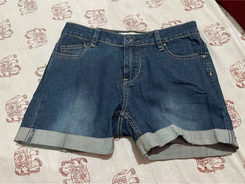 Blue Denim Shorts