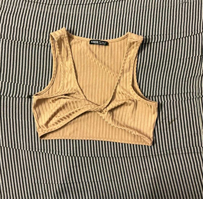 Cute Tan Crop Top
