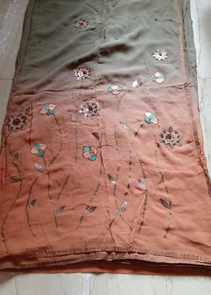 Embellished Ombre Saree