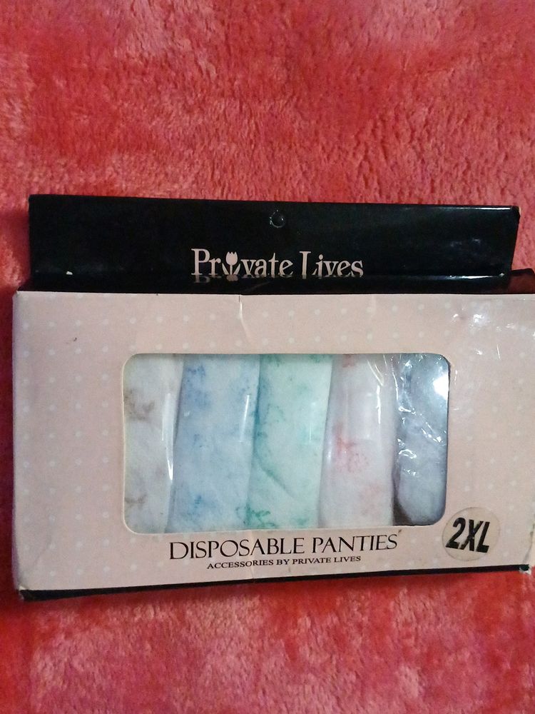 6 Disposable Panties (Assorted Colors Set)