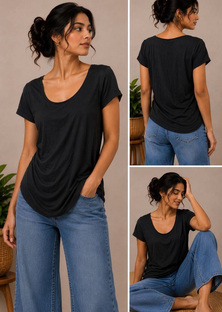 H&amp;M Mama Basic Black Maternity Top