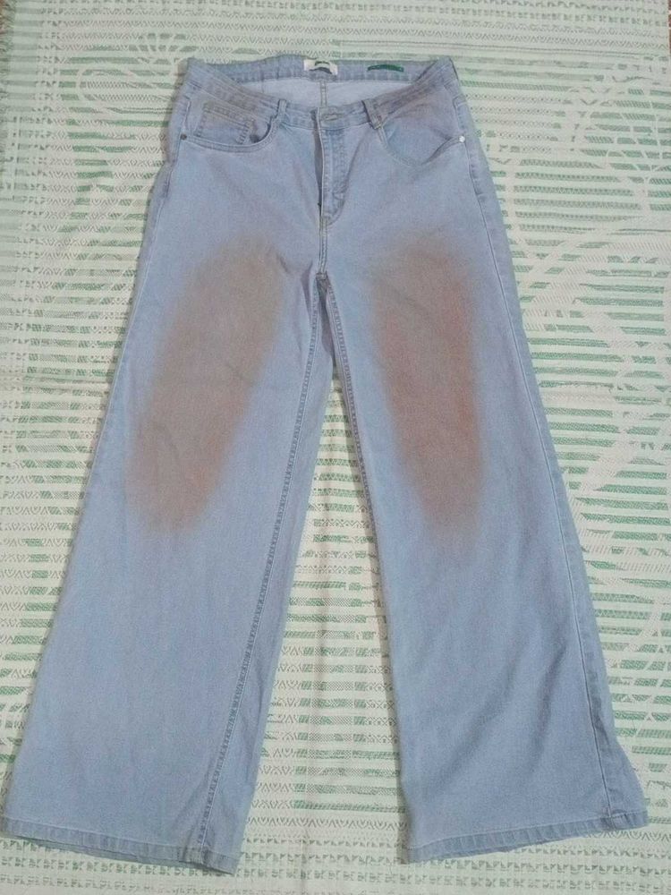 Light Wash Wide Leg Jeans