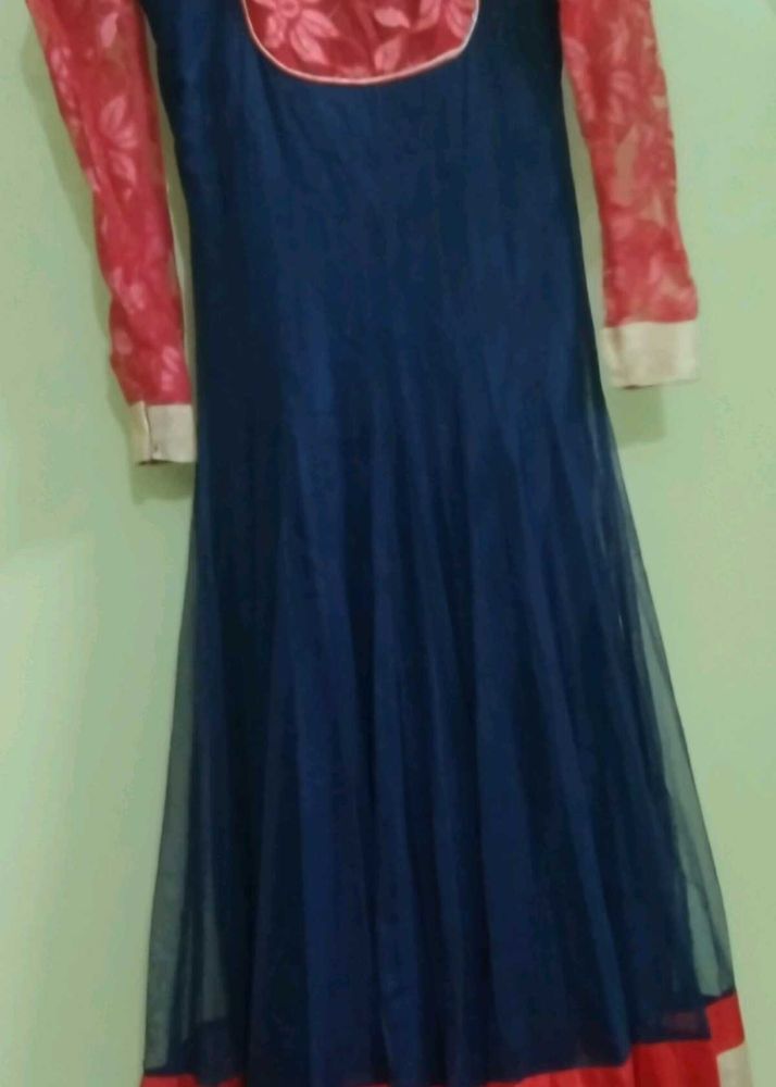 Elegant Blue Anarkali Kurta