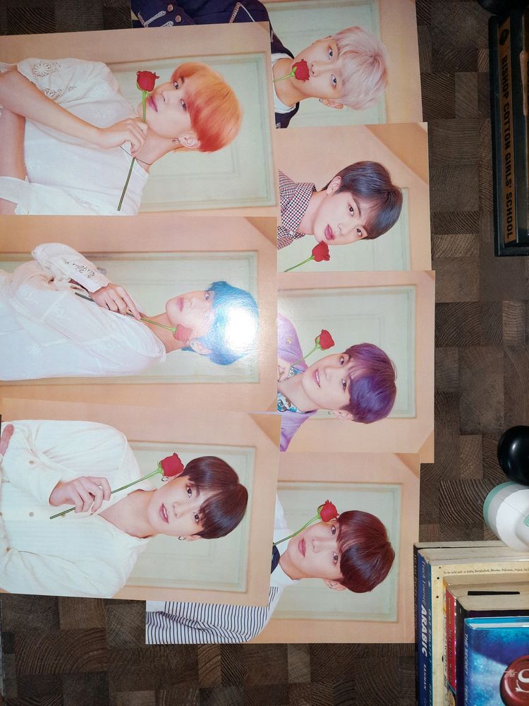 Large Peel N Stick Poster Of All BTS Members With