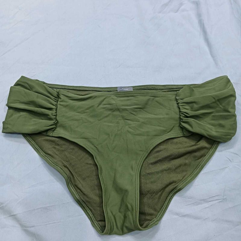 Olive Green ⚛️Ruched Bikini Bottom