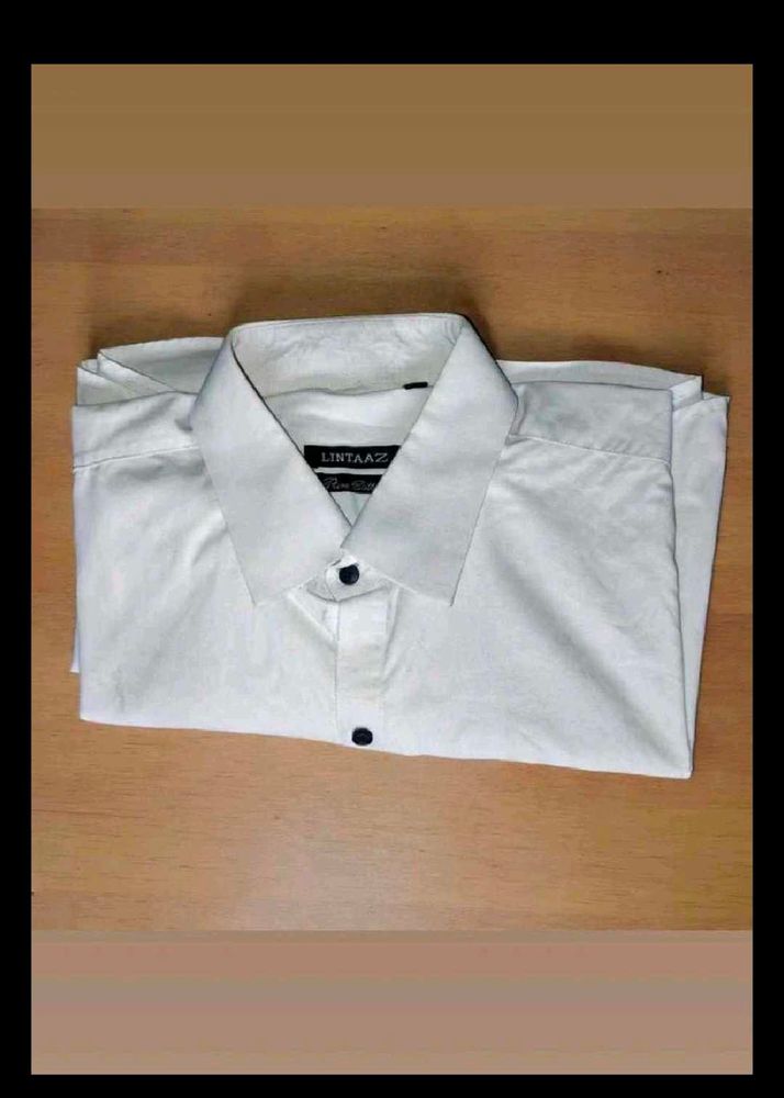 Men's Classic White Button-Down Shirt