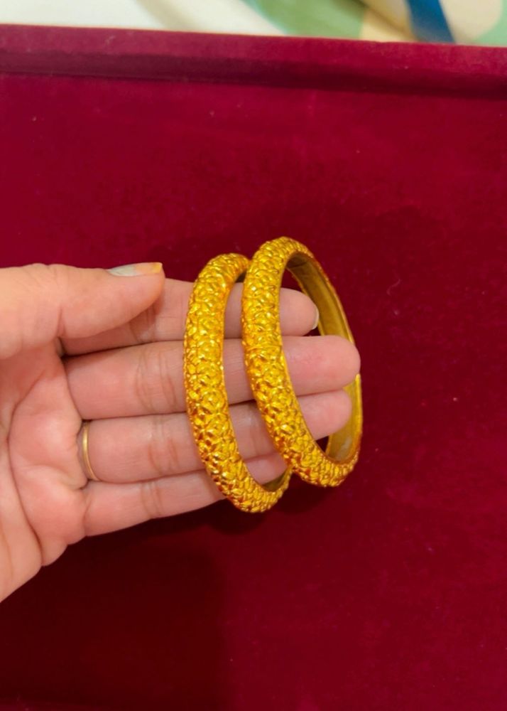 micro Gold polish Bangles