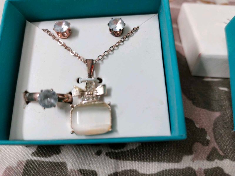 Elegant Jewelry Sets - Necklace, Earrings &amp; Ring