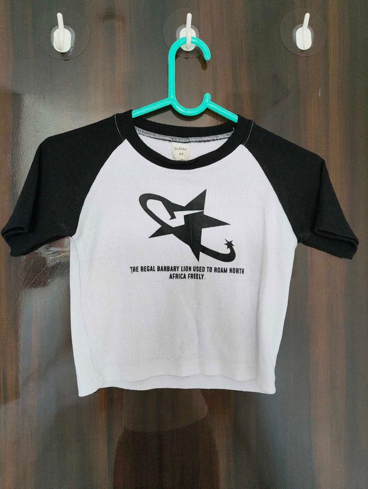 Graphic Print Raglan T-Shirt