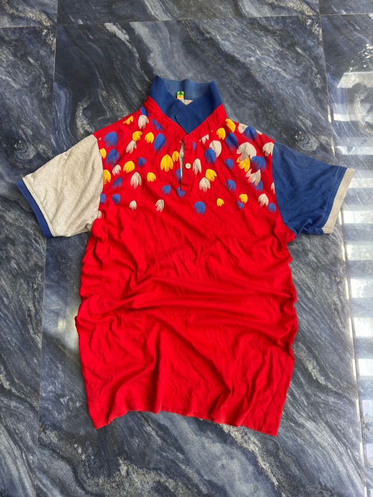 Red Men's Polo Shirt