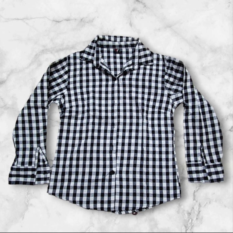 Gingham Button-Down Shirt
