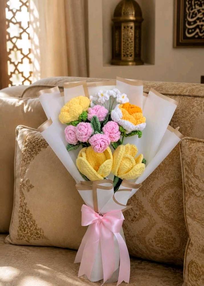 Handmade Crochet Flower Bouquet