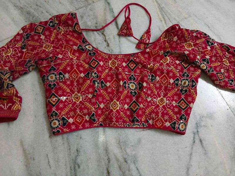 Vibrant Pink Ethnic Blouse