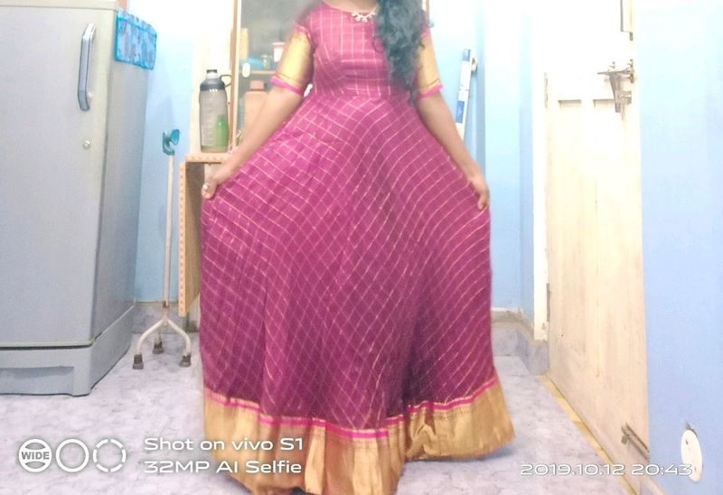 Pure Organza Customized Long Dress