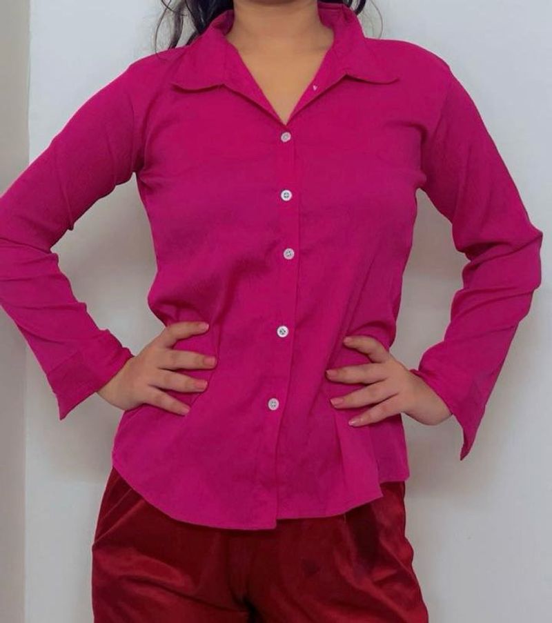 Pink Button-Down Shirt