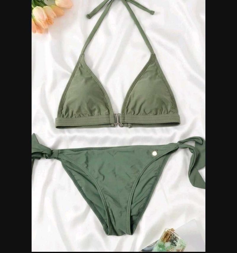 Olive Green Bikini Set
