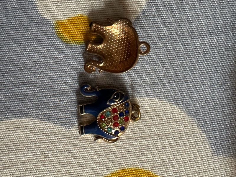Cute Elephant Charms (Set of 2)
