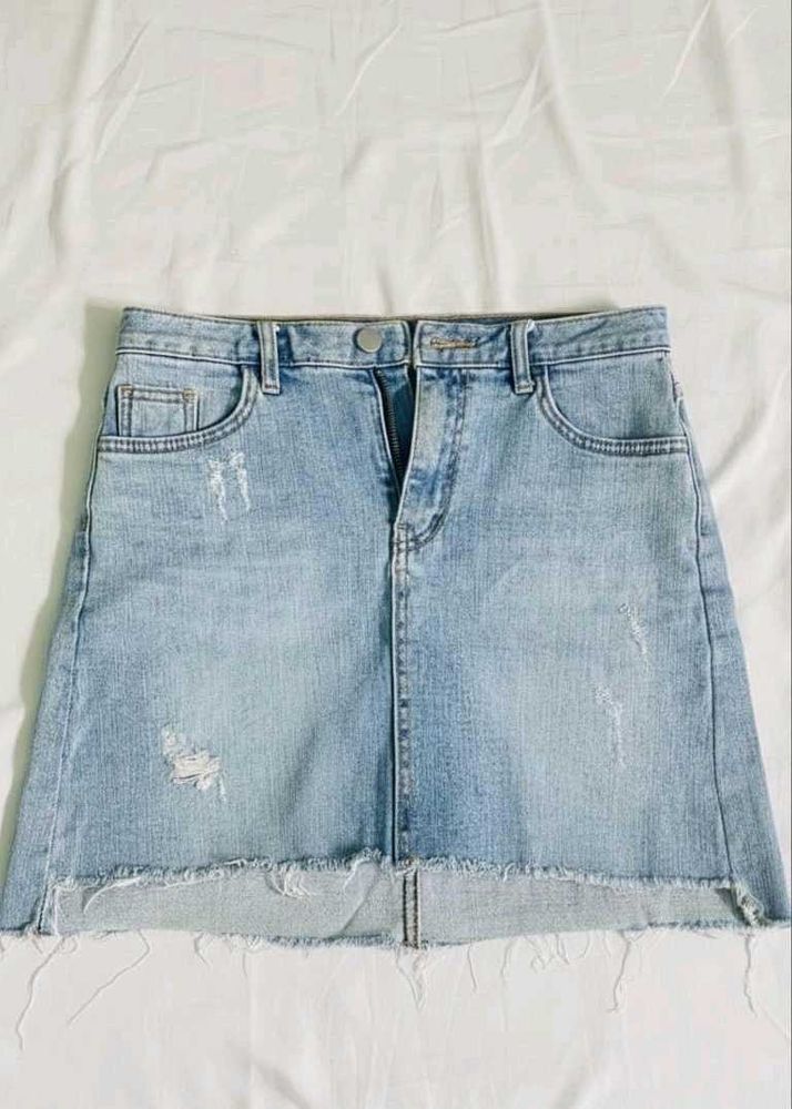 Denim Mini Skirt