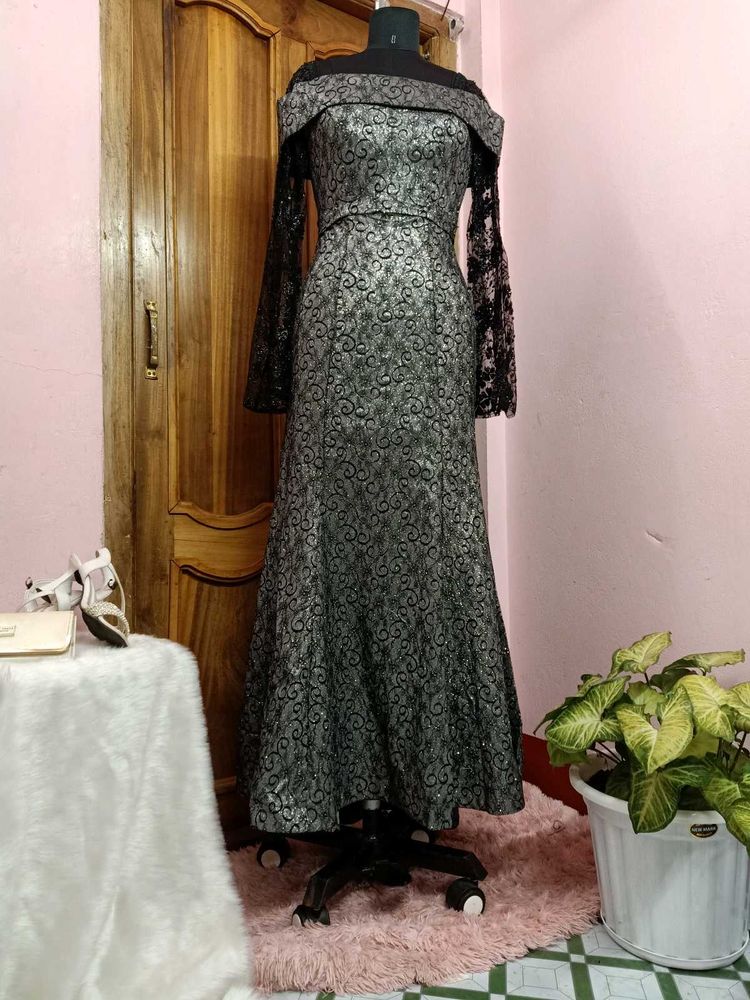 🖤Elegant Black Shimmery Party Dress🖤