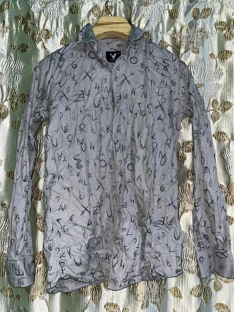 Men's Patterned Casual Shirt