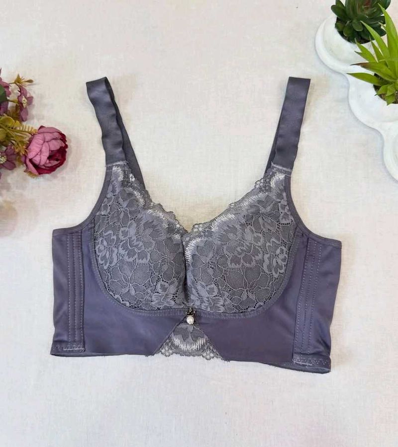 Elegant Lace Trim Bra