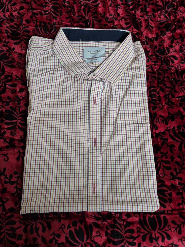 NEW PLUS SIZE Men's Checkered Formal Shirt