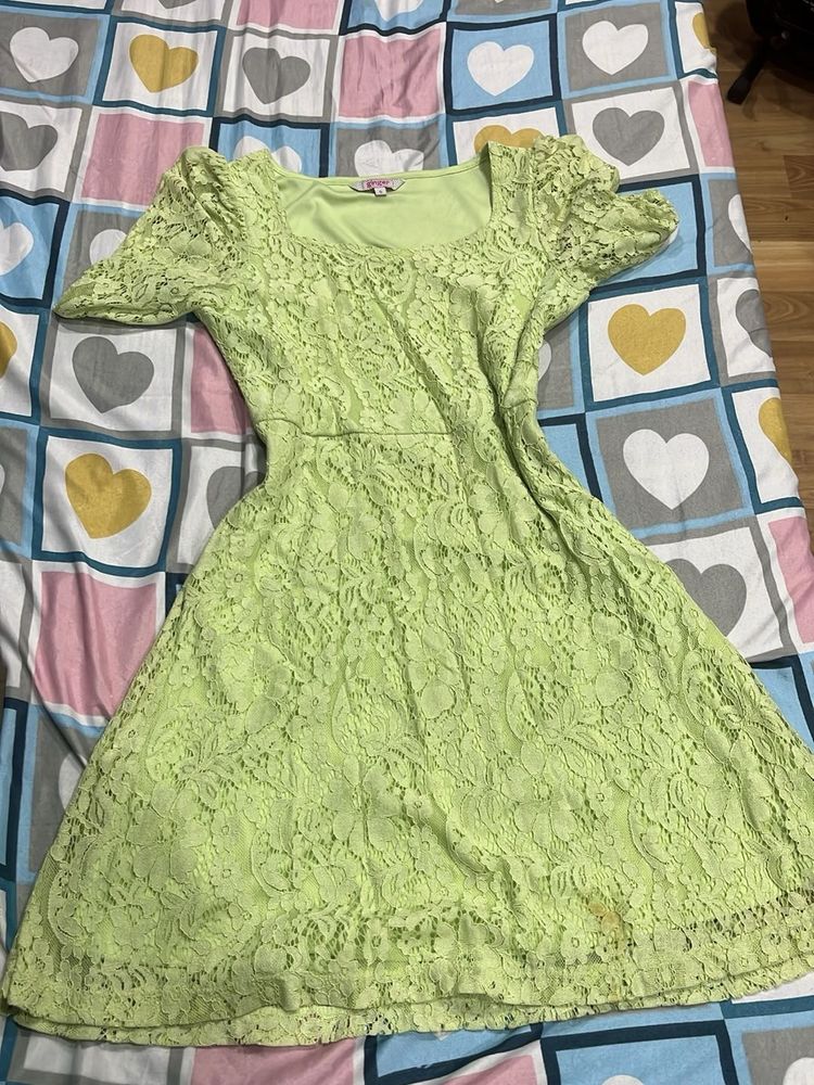 light green dress