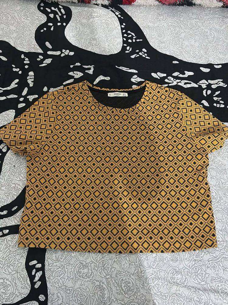 Stylish Geometric Print Top