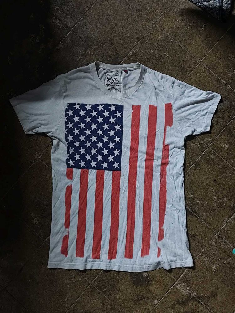 American Flag Graphic Tee