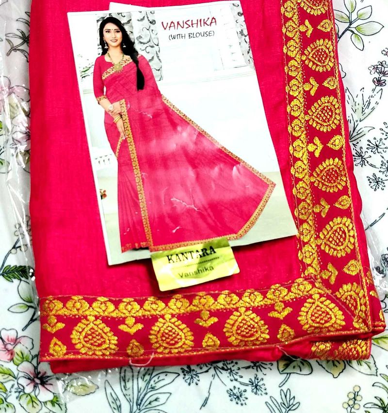 NEW RED SAREE