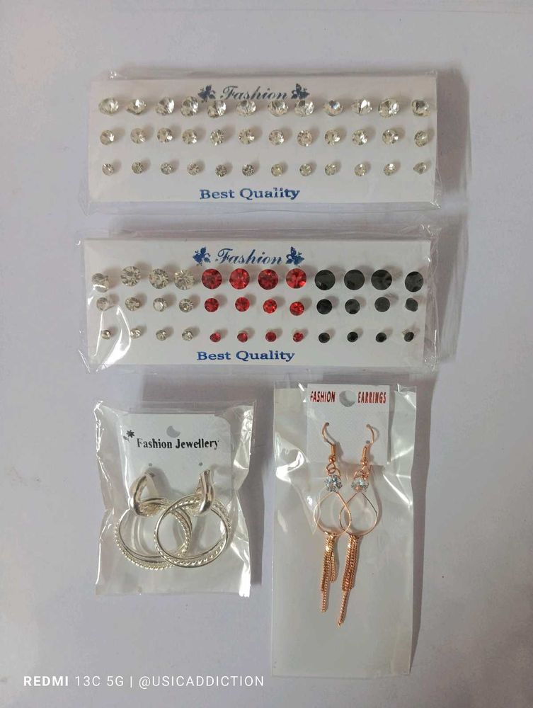 Western Earring Combo + Diamond Studs