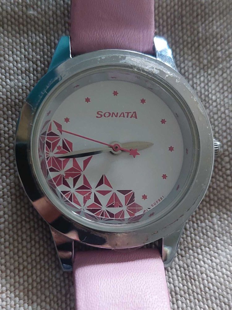 Sonata Women's Watch Pink